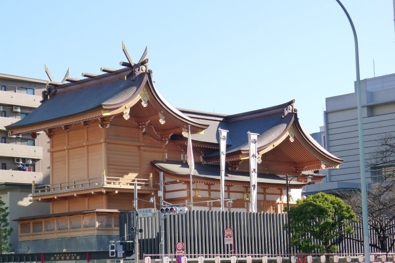 東京都中央区にある水天宮の社殿