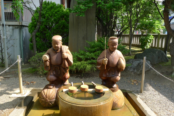 亀戸香取神社の恵比寿様と大黒様