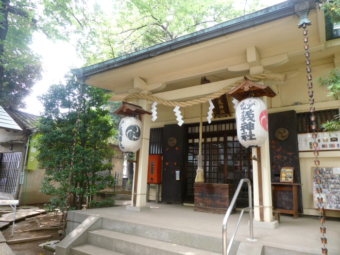 豊島区駒込妙技神社の社殿