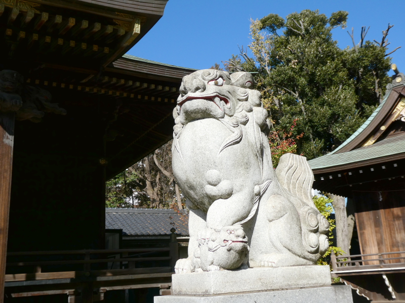 北区赤羽八幡神社の狛犬