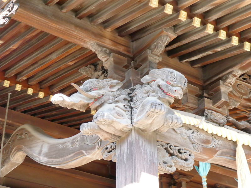 北区赤羽八幡神社の彫刻